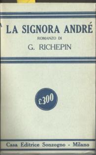 La signora Andre' - Jean Richepin - copertina