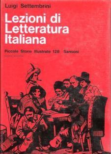 Lezioni di letteratura italiana - Luigi Settembrini - copertina