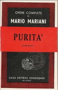 Purità - Mario Mariani - copertina