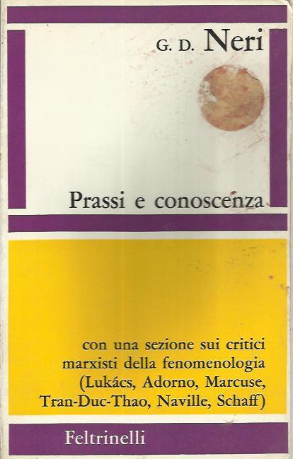 Prassi e conoscenza - Gaetano Neri - copertina