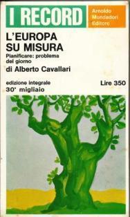 L' Europa su misura - Alberto Cavallari - copertina