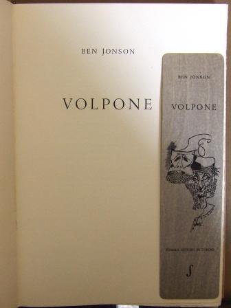 Volpone - Ben Jonson - copertina
