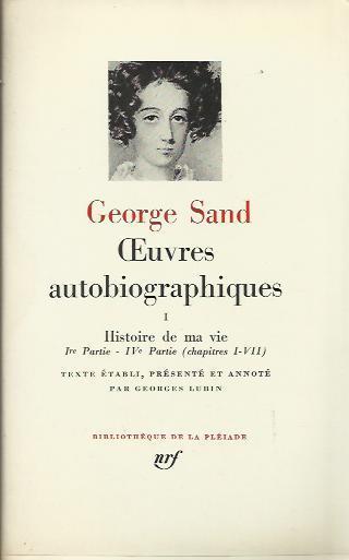 Oeuvres autobiographiques Volume Primo - George Sand - copertina