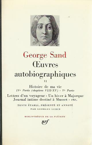 Oeuvres autobiographiques Volume Secondo - George Sand - copertina