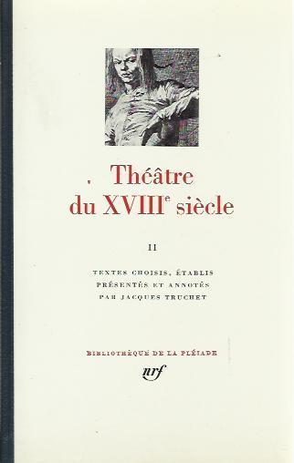 Théatre du XVIII° siécle Volume Secondo - copertina