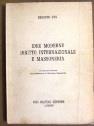 Idee moderne diritto internazionale e massoneria - Ernesto Nys - copertina