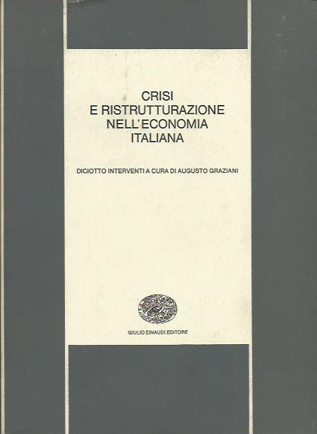 Crisi E ristrutturazione dell'Economia Italiana - copertina