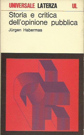 Storia e critica dell'opinione pubblica - Jürgen Habermas - copertina