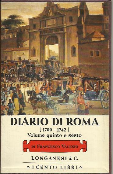 Diario di Roma vol. 5-6: 1729-1742 - Francesco Valesio - copertina