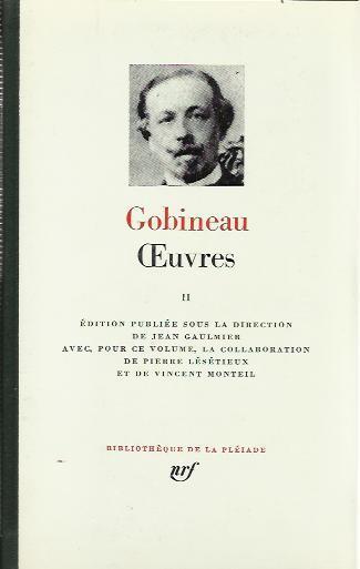 Oeuvres Volume Secondo - Joseph-Arthur de Gobineau - copertina