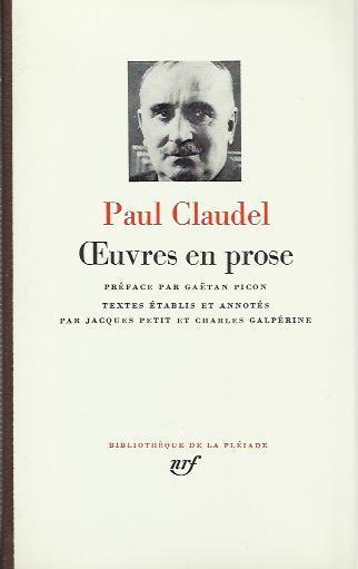 Oeuvres en prose - Paul Claudel - copertina