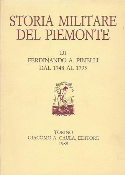 Storia militare del Piemonte - Ferdinando Pinelli - copertina