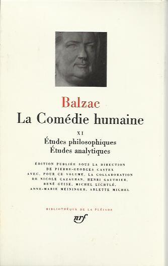 La Comédie humaine Volume XI - Honoré de Balzac - copertina