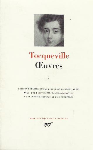 Oeuvres Volume Primo - Alexis de Tocqueville - copertina