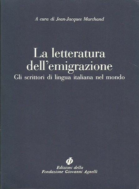 La Letteratura dell'emigrazione - copertina