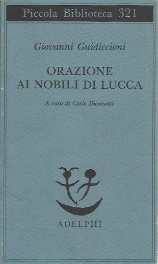 Orazione ai nobili di Lucca - Giovanni Guidiccioni - copertina