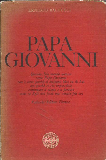 Papa Giovanni - Ernesto Balducci - copertina