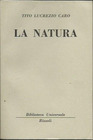 La natura - Tito Lucrezio Caro - copertina