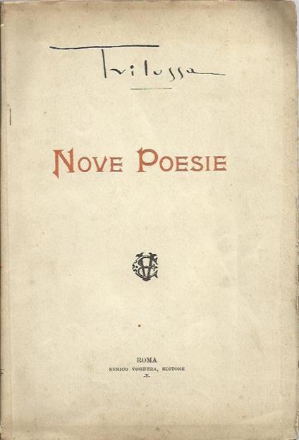 Nove poesie - Trilussa - copertina