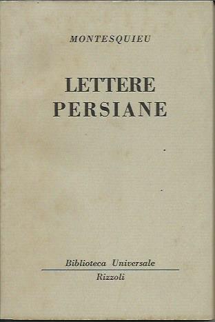 Lettere persiane - Charles L. de Montesquieu - copertina