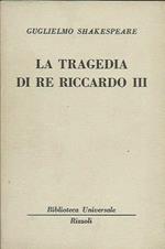 La Tragedia Di Re Riccardo Iii