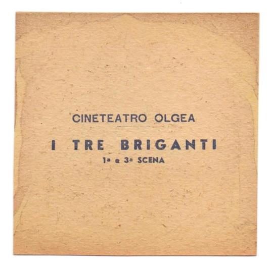 Cine Teatro Olgea - I TRE BRIGANTI con 2 Fondali, 4 Personaggi, Foglio con fiaba e Busta - Anonimo - 6