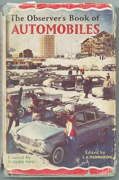 THE OBSERVER'S BOOK OF AUTOMOBILES - Ed. L.A. Manwaring, 1963 - copertina