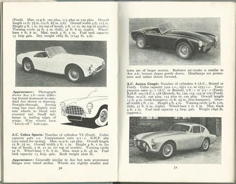 THE OBSERVER'S BOOK OF AUTOMOBILES - Ed. L.A. Manwaring, 1963 - 2