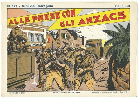 Albi Dell'intrepido N.147. Alle Prese con Gli Anzacs - copertina