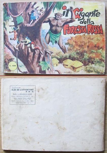 Il Gigante Della Foresta Rossa. Serie Raff. Supplemento Albi De L'avventura N.20 24 - Guido Buzzelli - copertina