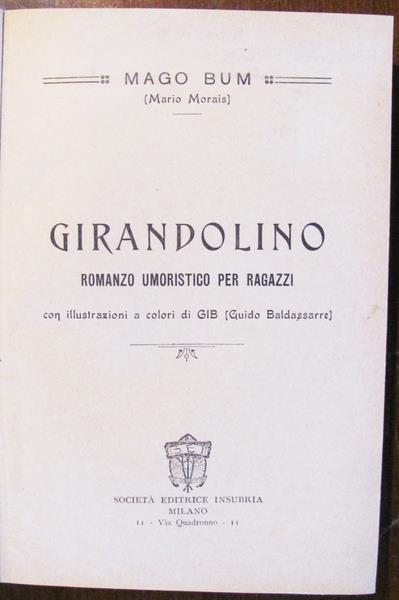 Girandolino. Romanzo Umoristico Per Ragazzi - Mago Bum - copertina