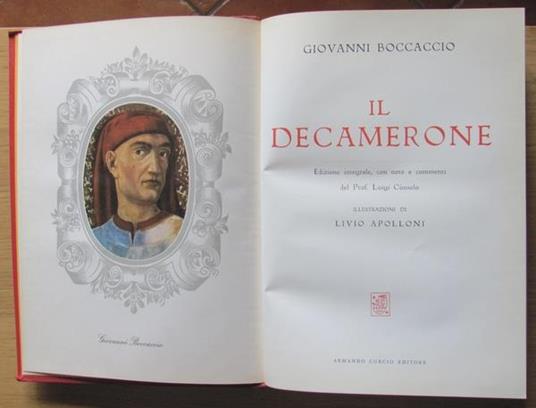 Il Decamerone - Giovanni Boccaccio - copertina