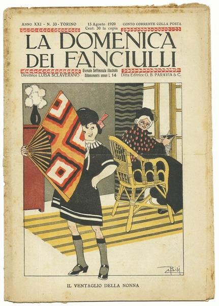 La Domenica Dei Fanciulli N.33 Del 15 Agosto 1920 - copertina