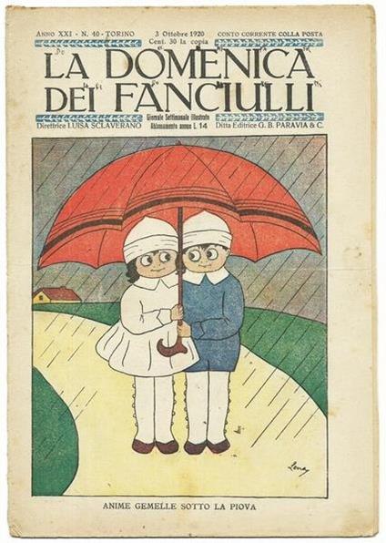 La Domenica Dei Fanciulli N.40 Del 3 Ottobre 1920 - copertina