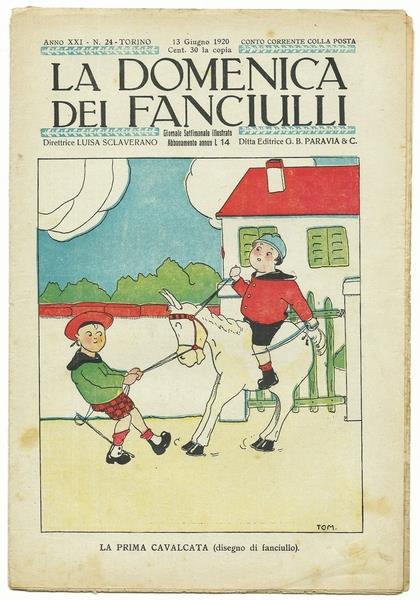 La Domenica Dei Fanciulli N.24 Del 13 Giugno 1920 - copertina