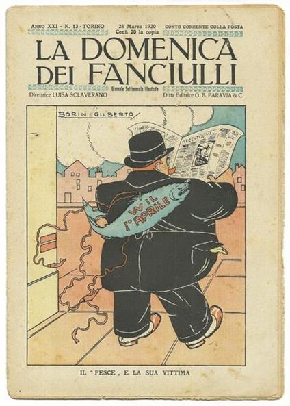 La Domenica Dei Fanciulli N.13 Del 28 Marzo 1920 - copertina