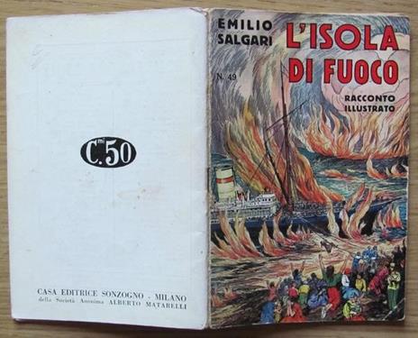 L' Isola Di Fuoco - I Racconti Di Avventure N.49 - Emilio Salgari - copertina