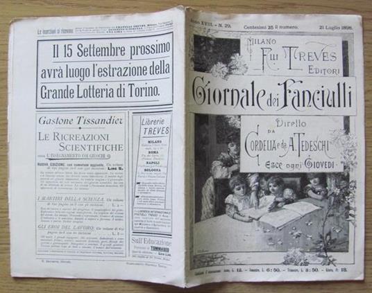 Giornale Dei Fanciulli N.29 Del 1898 - 2