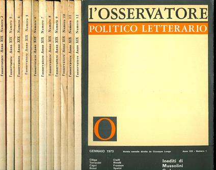 L' osservatore politico e letterario - Giuseppe Longo - copertina