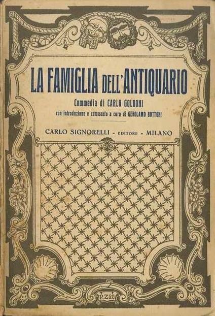 La famiglia dell’antiquario - Carlo Goldoni - copertina