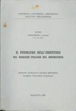 Il problema dell’esistenza nel romanzo italiano del dopoguerra