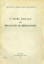 I nomi locali del decanato di Bressanone