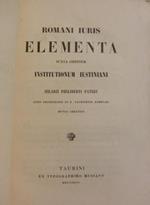 Romani Iuris elementa juxta ordinem istitutionum Iustiniani