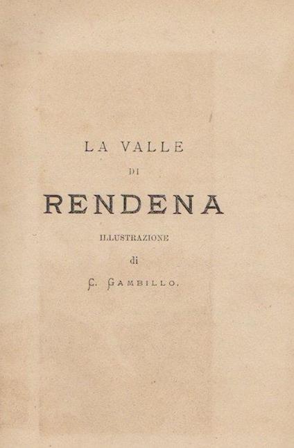 La valle di Rendena - Carlo Gambillo - copertina