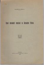 Nuovi documenti veneziani su Alessando Vittoria. Estr. originale da: Atti del Reale Istituto Veneto di Scienze, Lettere ed Arti, a.a. 1924-1925, t