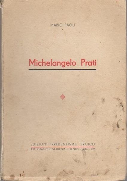 Michelangelo Prati - Mario Paoli - copertina