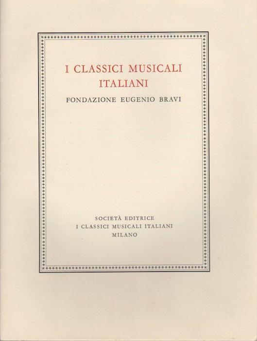 I classici musicali italiani: Fondazione Eugenio Bravi: il programma - copertina