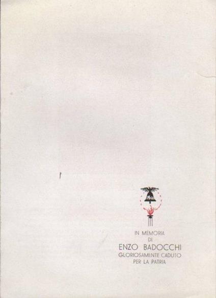 In memoria di Enzo Badocchi: gloriosamente caduto per la patria - copertina