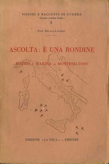 Ascolta: è una rondine - Ines Belski Lagazzi - copertina