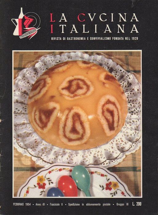 La cucina italiana: rivista di gastronomia e convivialismo fondata nel 1929: Anno III (1954): ANNATA COMPLETA (12 fascicoli) - copertina